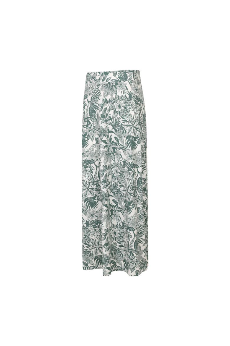 Shore Jersey Cotton Blend Long Skirt, Alternate, color, Green