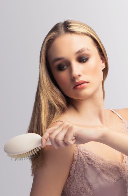 The Hair Edit Finish & Shine Boar Bristle Brush In Transparent