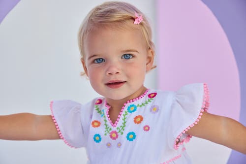 Bisby Kids' Positano Bubble In Multi Embroidery