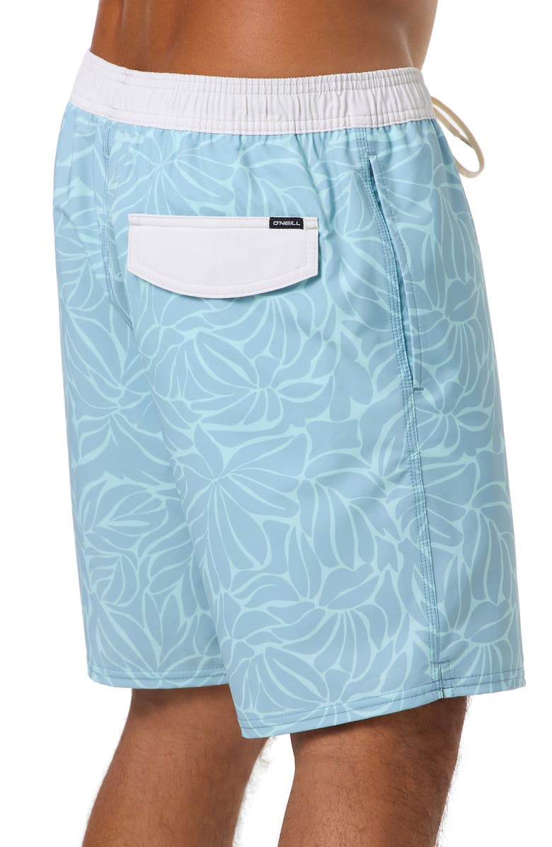 O'Neill Hermosa Swim Trunks, Alternate, color, Stone Blue