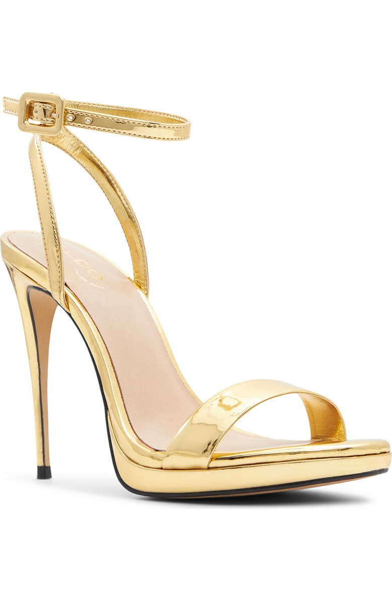 ALDO Kat Stiletto Sandal, Main, color, Gold