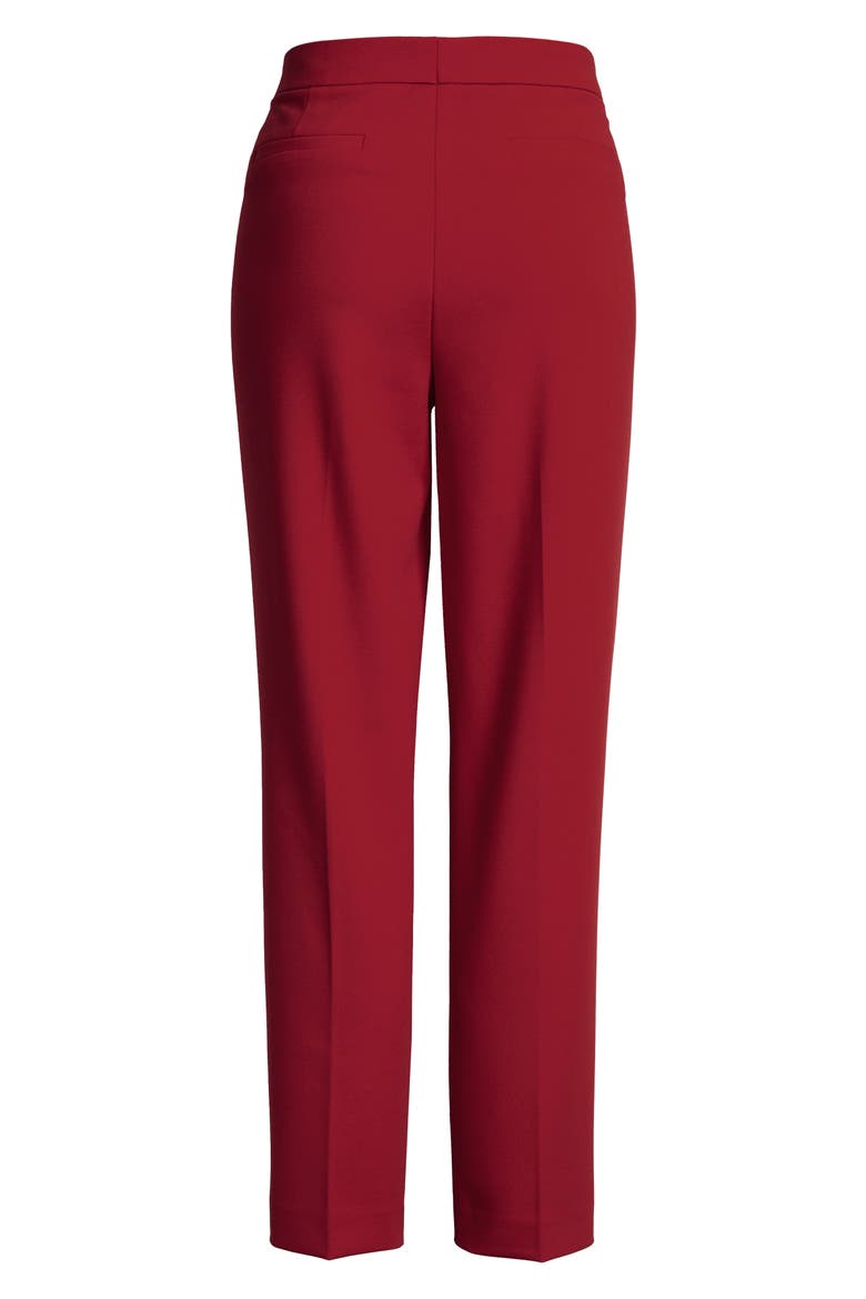 Crop Straight Leg Pants, Alternate, color, RED POMEGRANATE