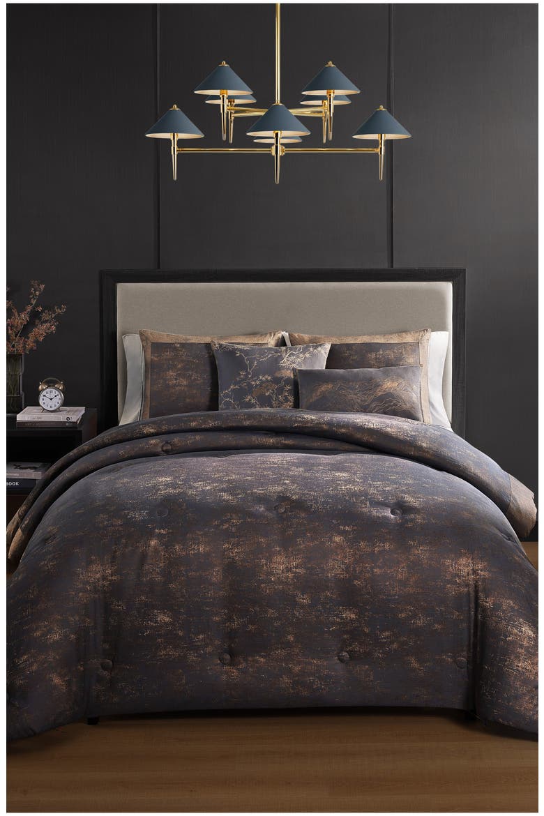Texture Jacquard Comforter Set, Alternate, color, GREY