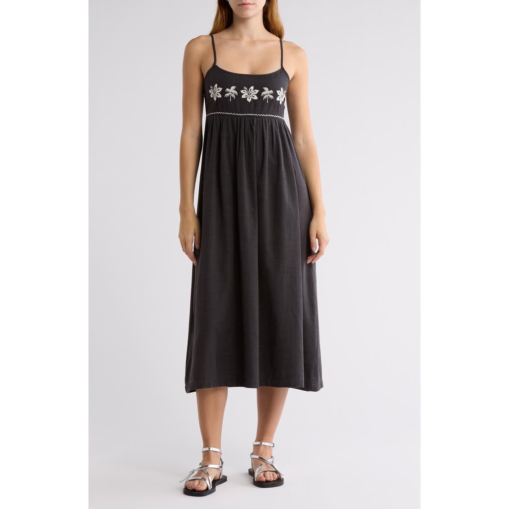 Billabong Days End Sleeveless Sundress In Black