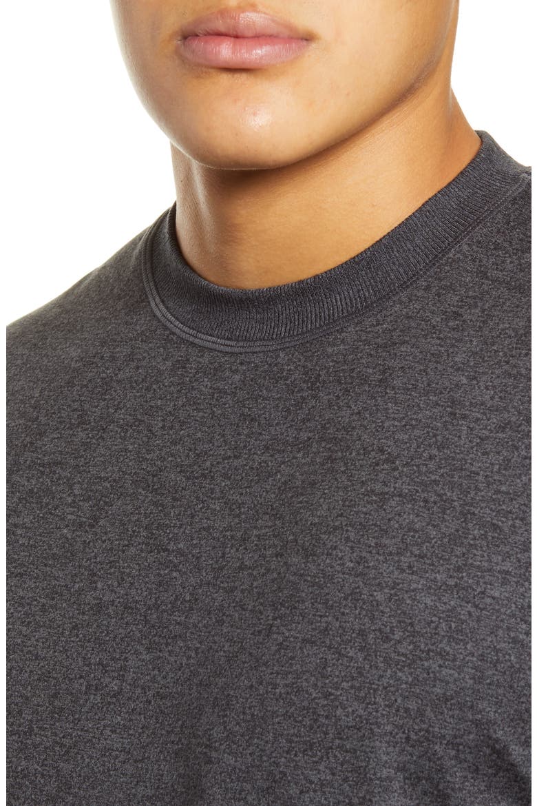 Ponto Performance Crew Pullover, Alternate, color, CHARCOAL HEATHER