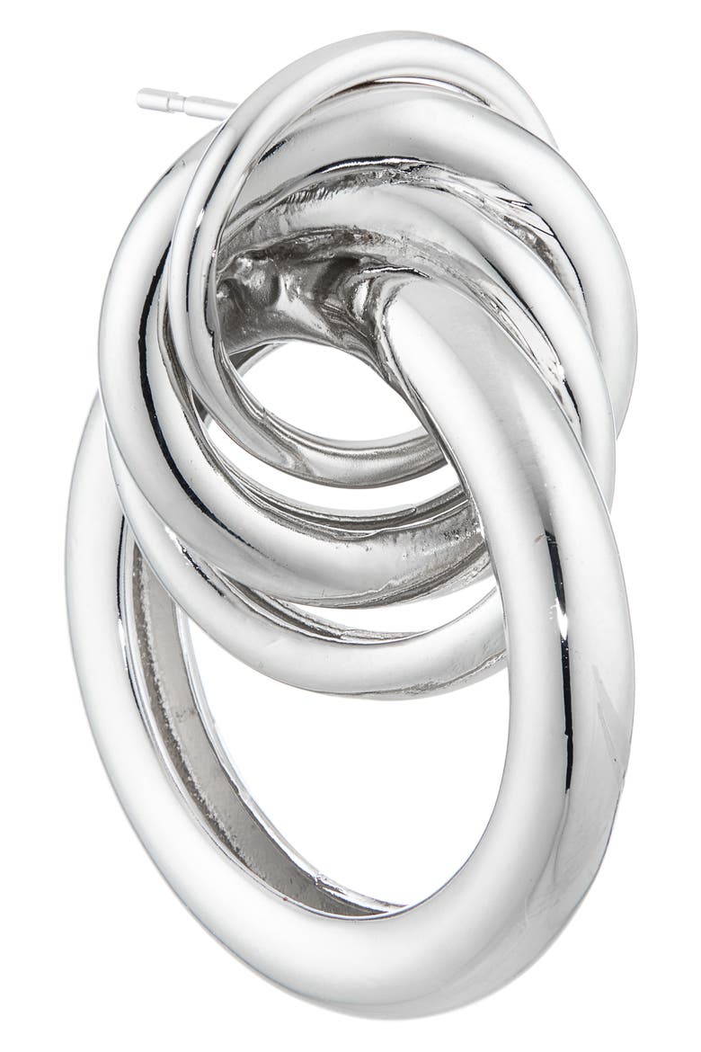 Cara XL Earrings, Alternate, color, PALLADIUM