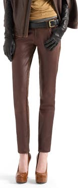 7 For All Mankind Y2K Coated Low Rise Skinny Pants