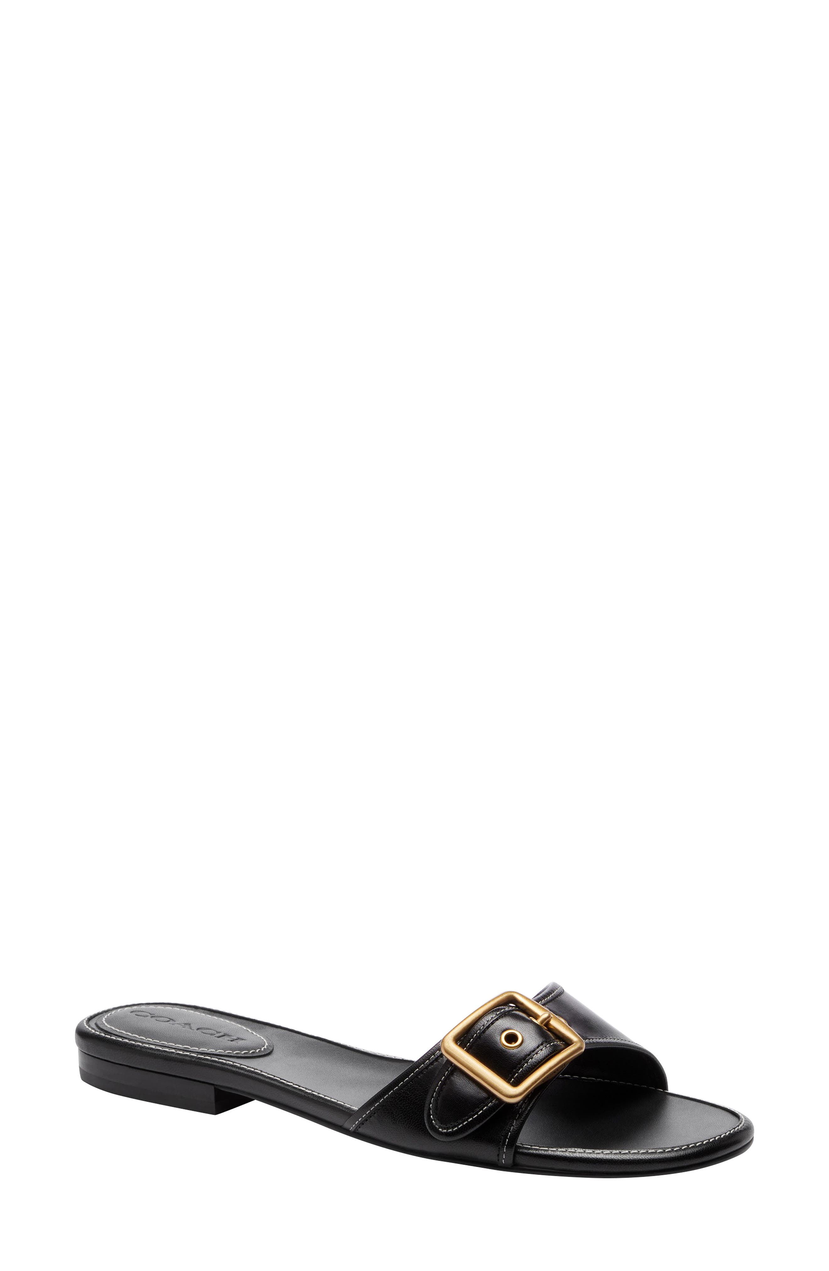 COACH Margot Slide Sandal, Main, color, Black
