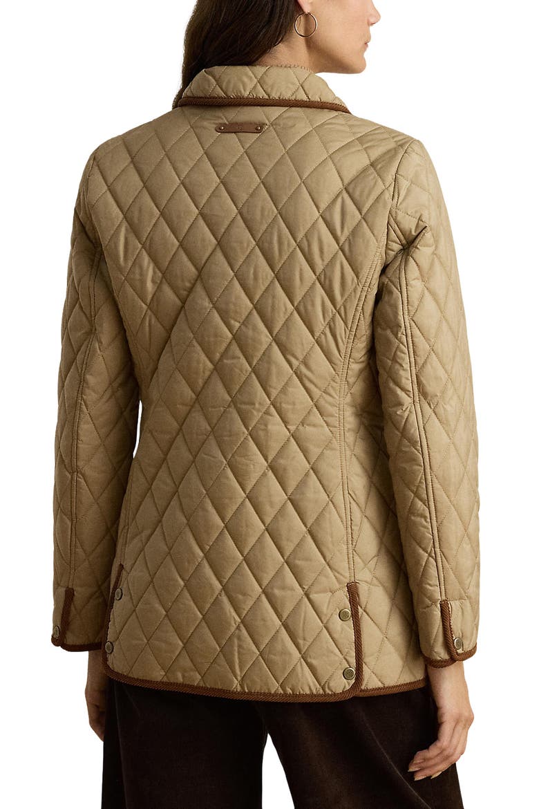 Butterpile Crest Quilted Jacket, Alternate, color, BIRCH TAN