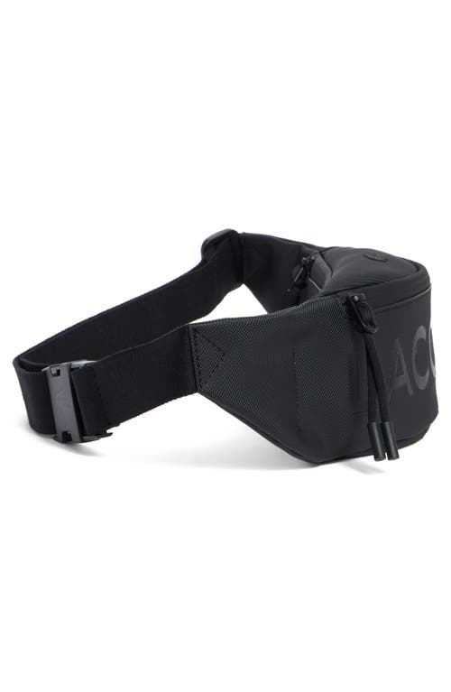 Lacoste Logo Belt Bag In Black