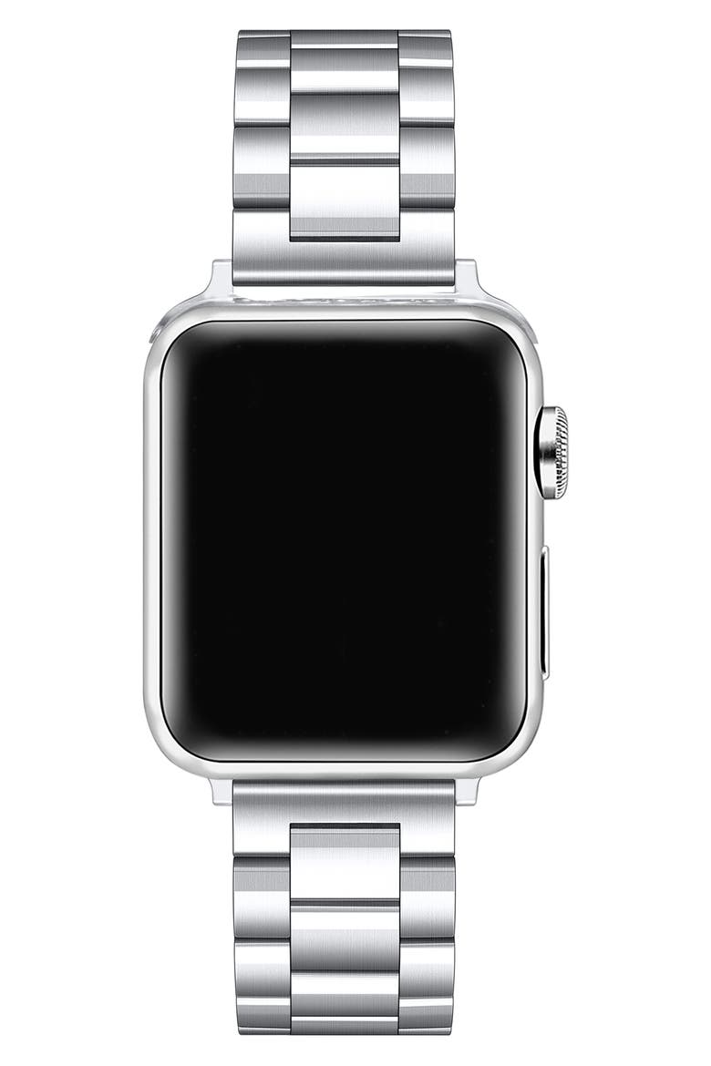 Maxwell Bracelet Apple Watch® Watchband, Alternate, color, SILVER