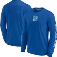 FANATICS Men's Fanatics Blue New York Rangers Elements Strive Long Sleeve T-Shirt