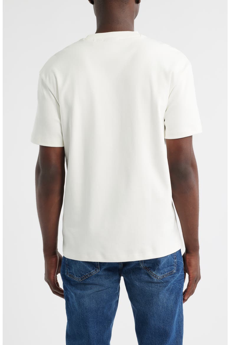 Dalile Logo Badge Cotton T-Shirt, Alternate, color, NATURAL