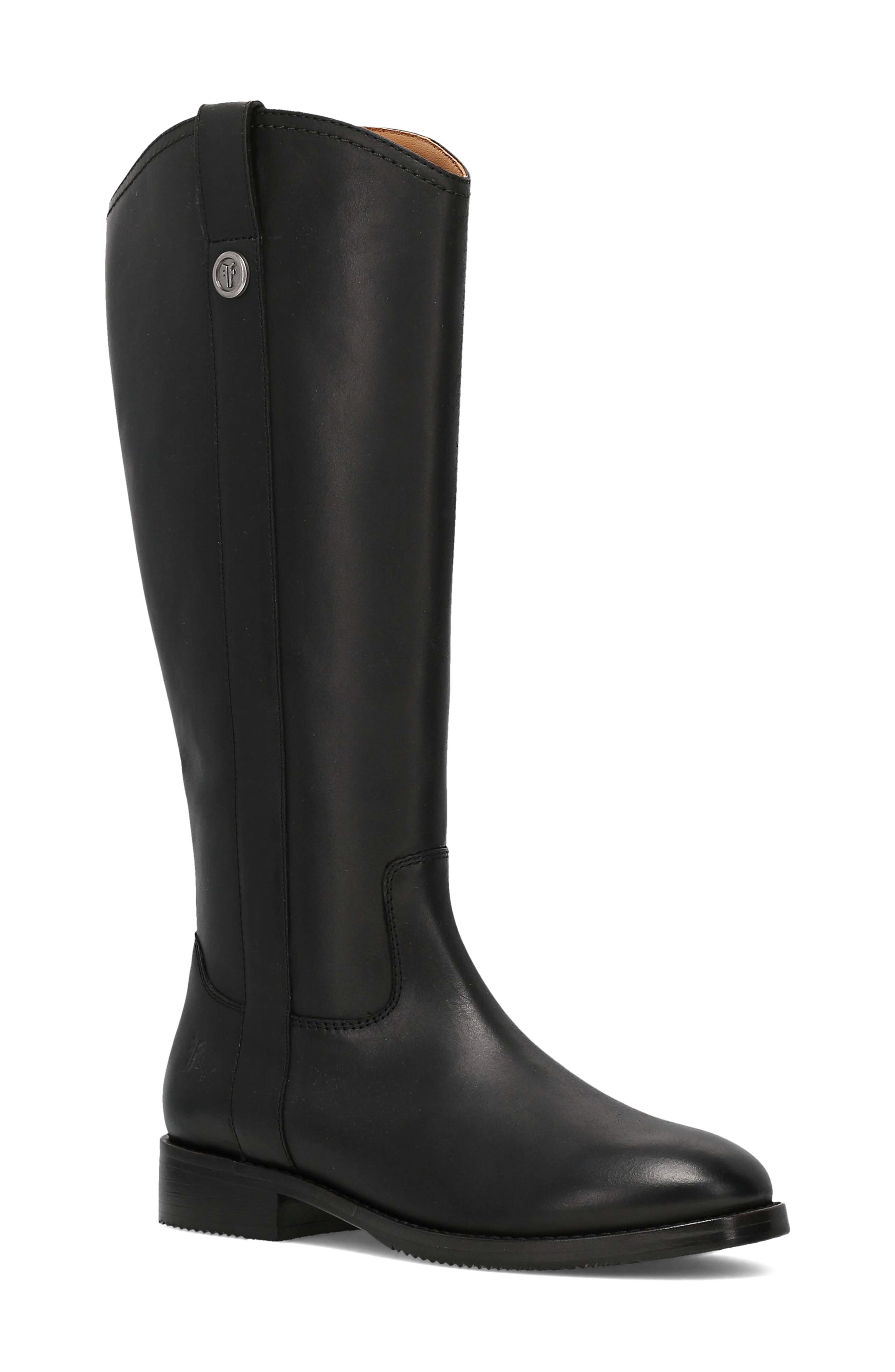 Frye Melissa Button Tall Boot, Main, color, Black