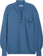 Lunya Cozy Cottonsilk™ Pocket Henley Sweater