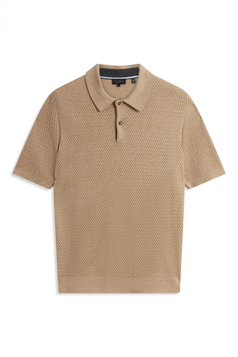 Janko Textured Polo, Alternate, color, CAMEL
