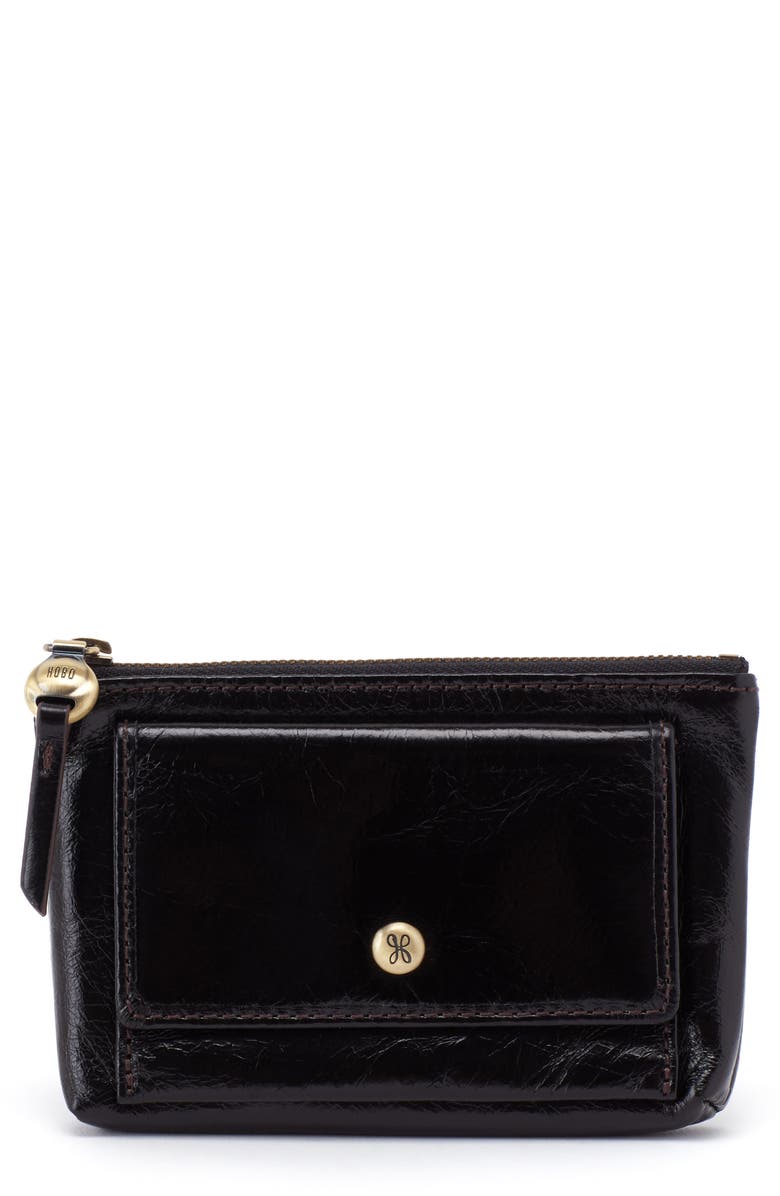 HOBO Gogo Leather Card Case, Main, color,