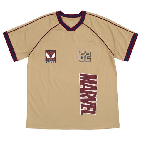 Spider-Man Athletic Jersey Shirt  V-neck T-Shirt