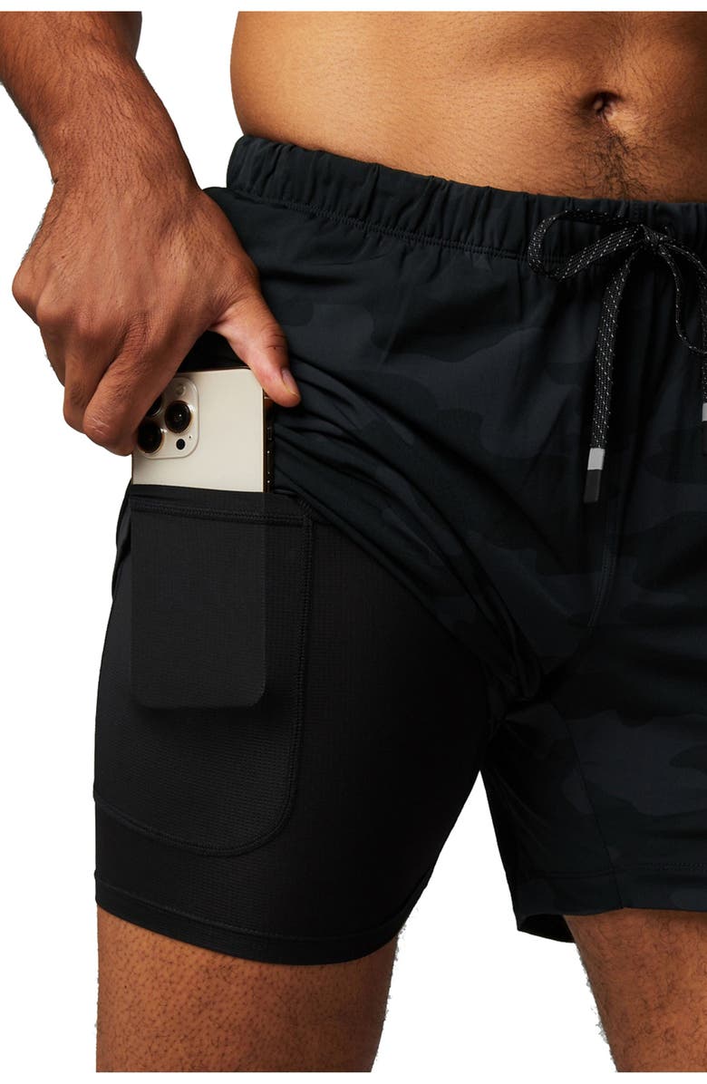 Fabletics Men's The 5" One Short, Alternate, color, Black Tactical Camo