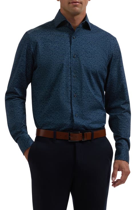Devon OoohCotton® Print Button-Up Shirt