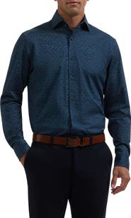 Bugatchi Devon OoohCotton® Print Button-Up Shirt
