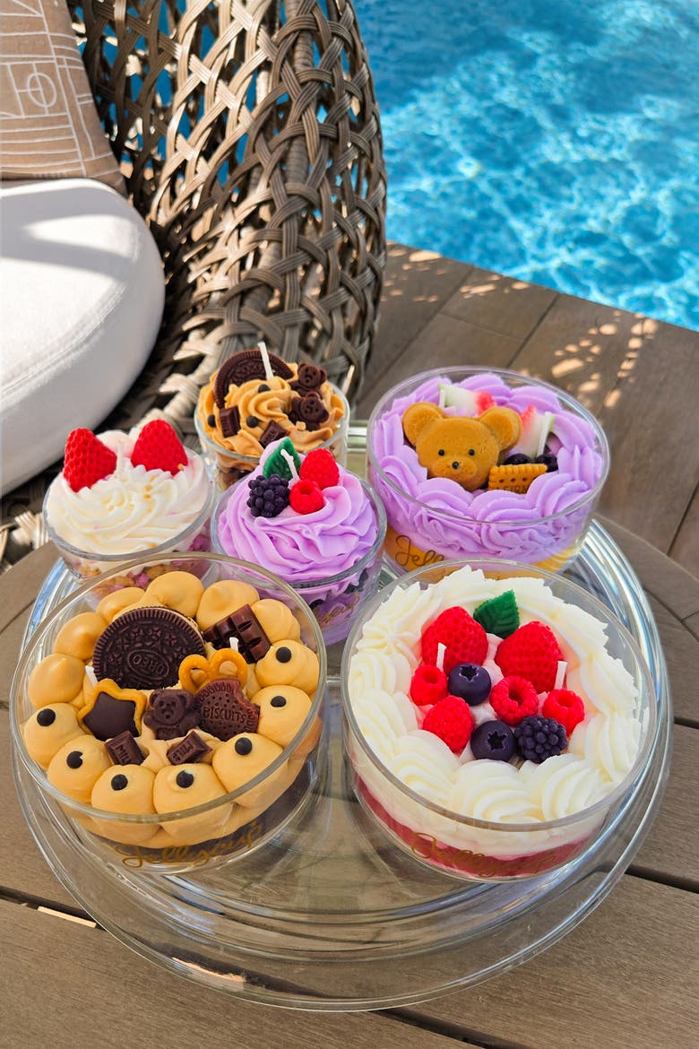 Dessert Cup Soy Wax Candle Chocolate Cookie, Alternate, color, Chocolate Cookie