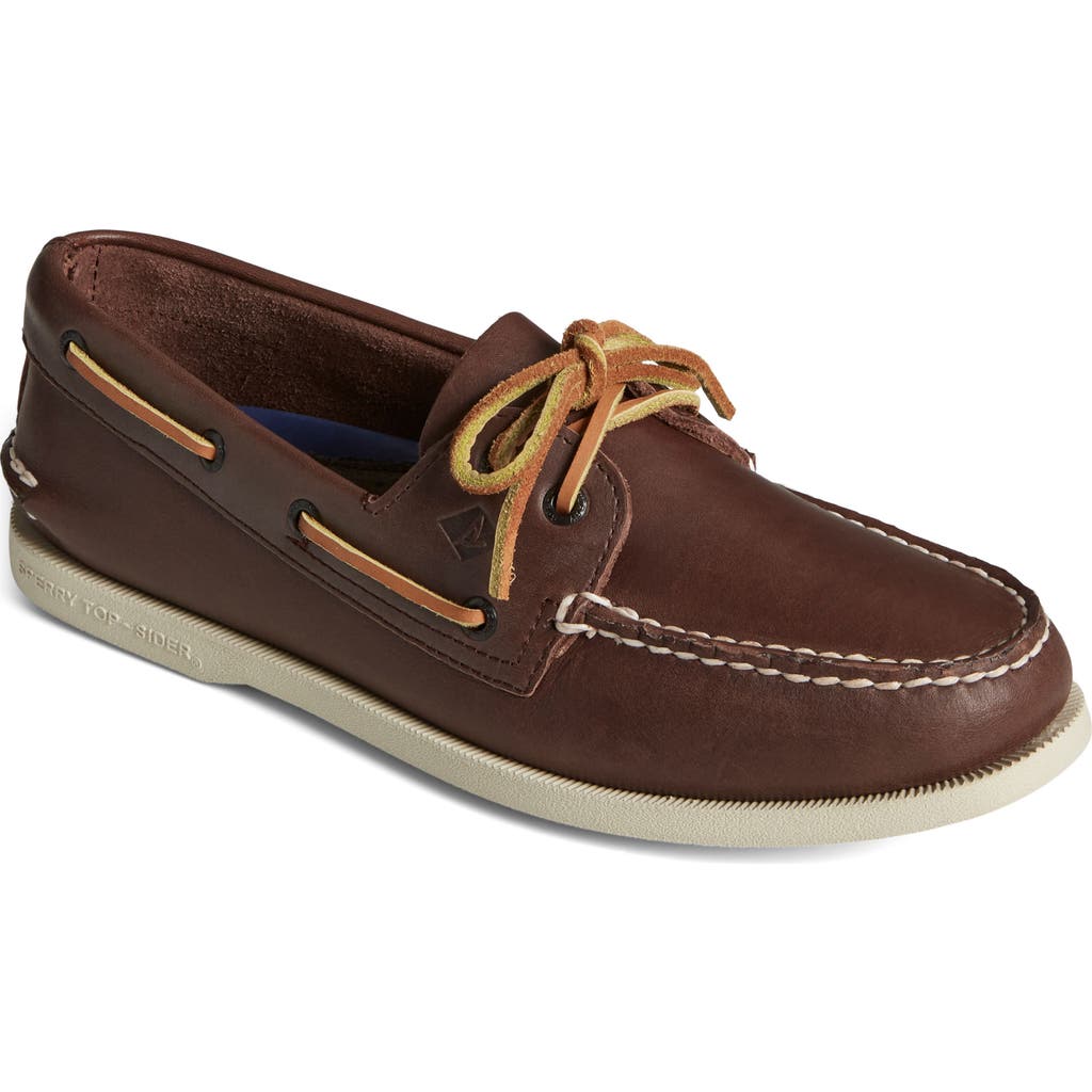Sperry Top-sider® Sperry Authentic Original Boat Shoe In Brown Leather Smooth