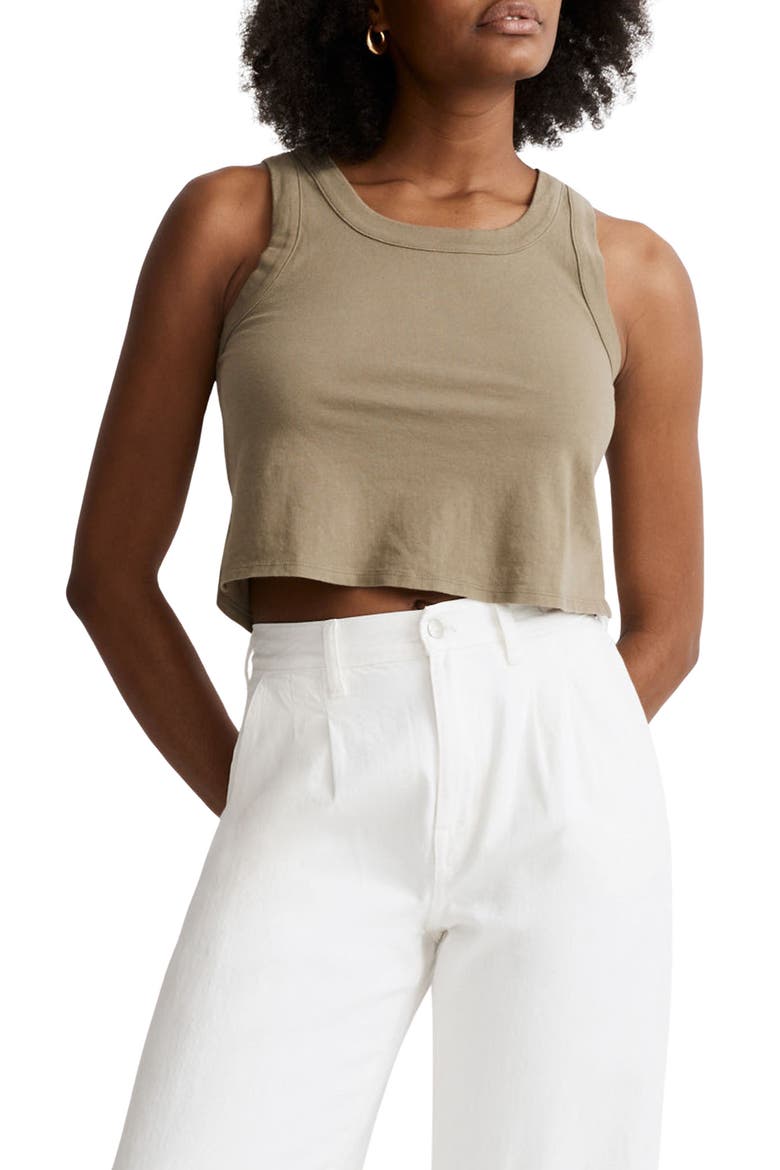 Softfade Cotton Boxy Crop Tank, Main, color, DISTANT SURPLUS