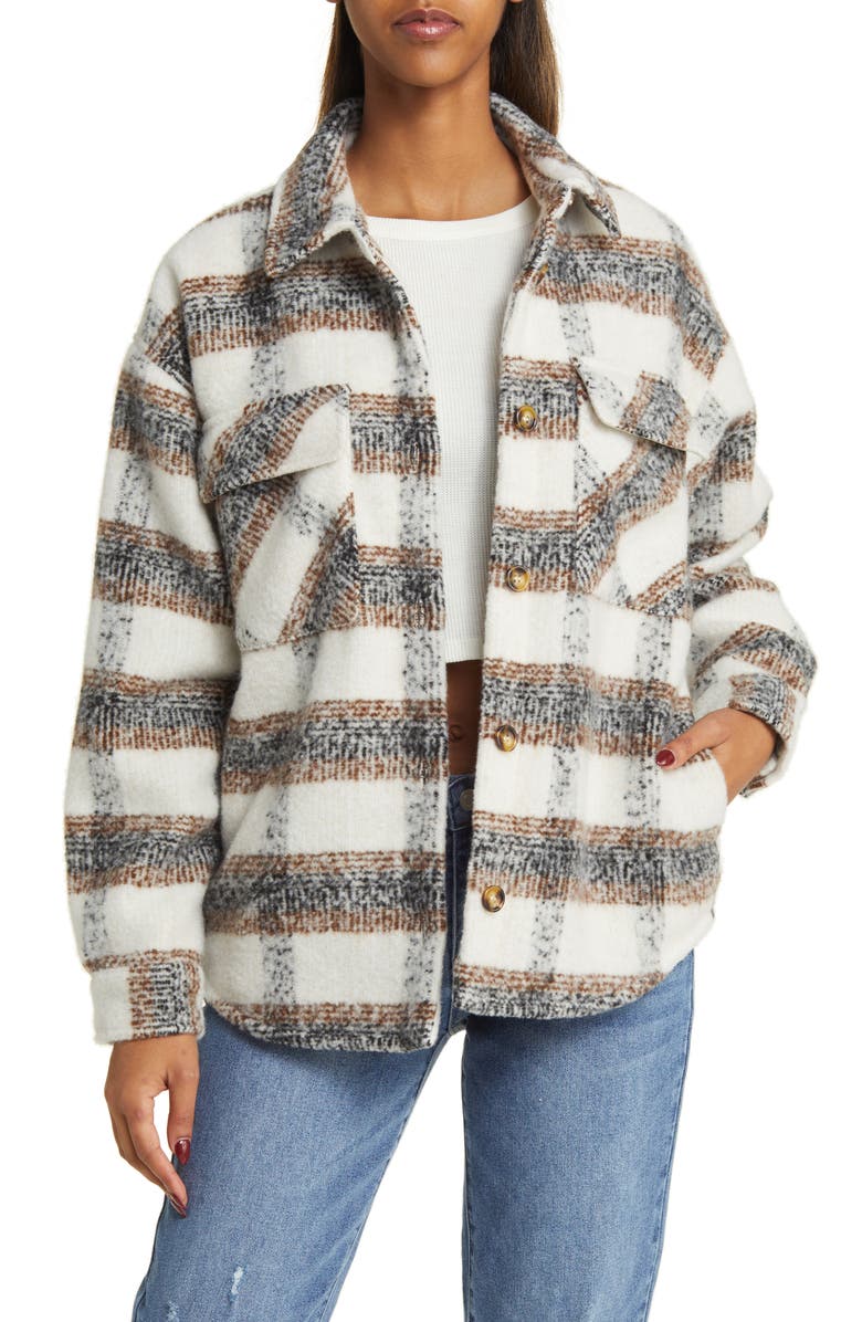 Thread & Supply Plaid Shacket, Main, color,