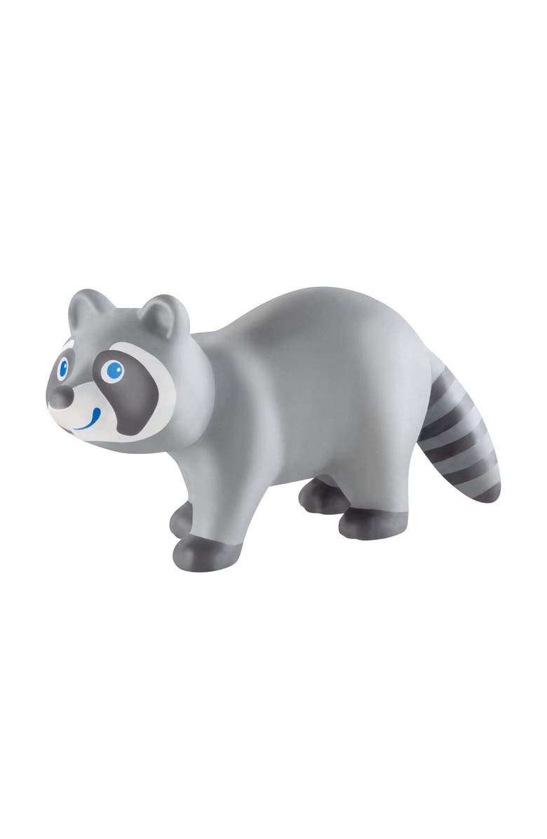 HABA Little Friends Raccoon - Chunky Plastic Forest Animal Toy Figure, Main, color, Multi