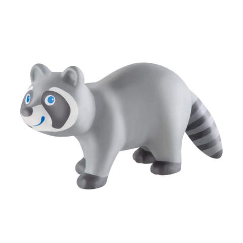 Little Friends Raccoon - Chunky Plastic Forest Animal Toy Figure