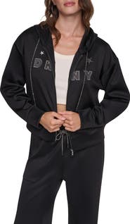 DKNY Logo Appliqué Hoodie