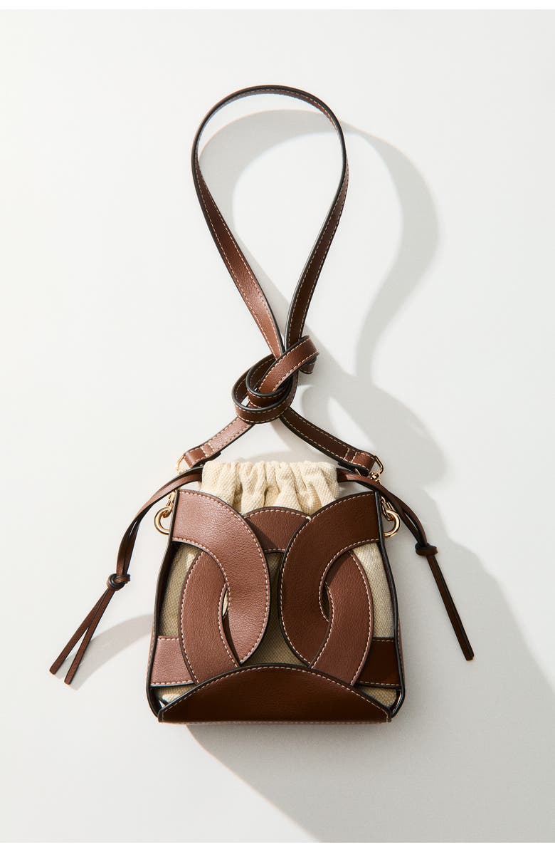 H&M Crossbody Bucket Bag, Alternate, color, Brown