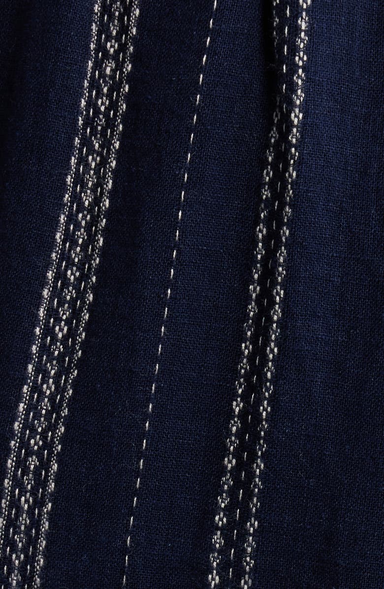 Rails Saba Embroidered Tie Neck Dress, Alternate, color, Marina Stripe