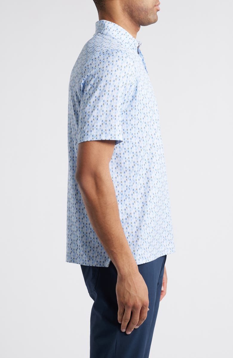 Johnston & Murphy XC4<sup>®</sup> + Cool Degree<sup>™</sup> Yeti Print Performance Golf Polo, Alternate, color, 