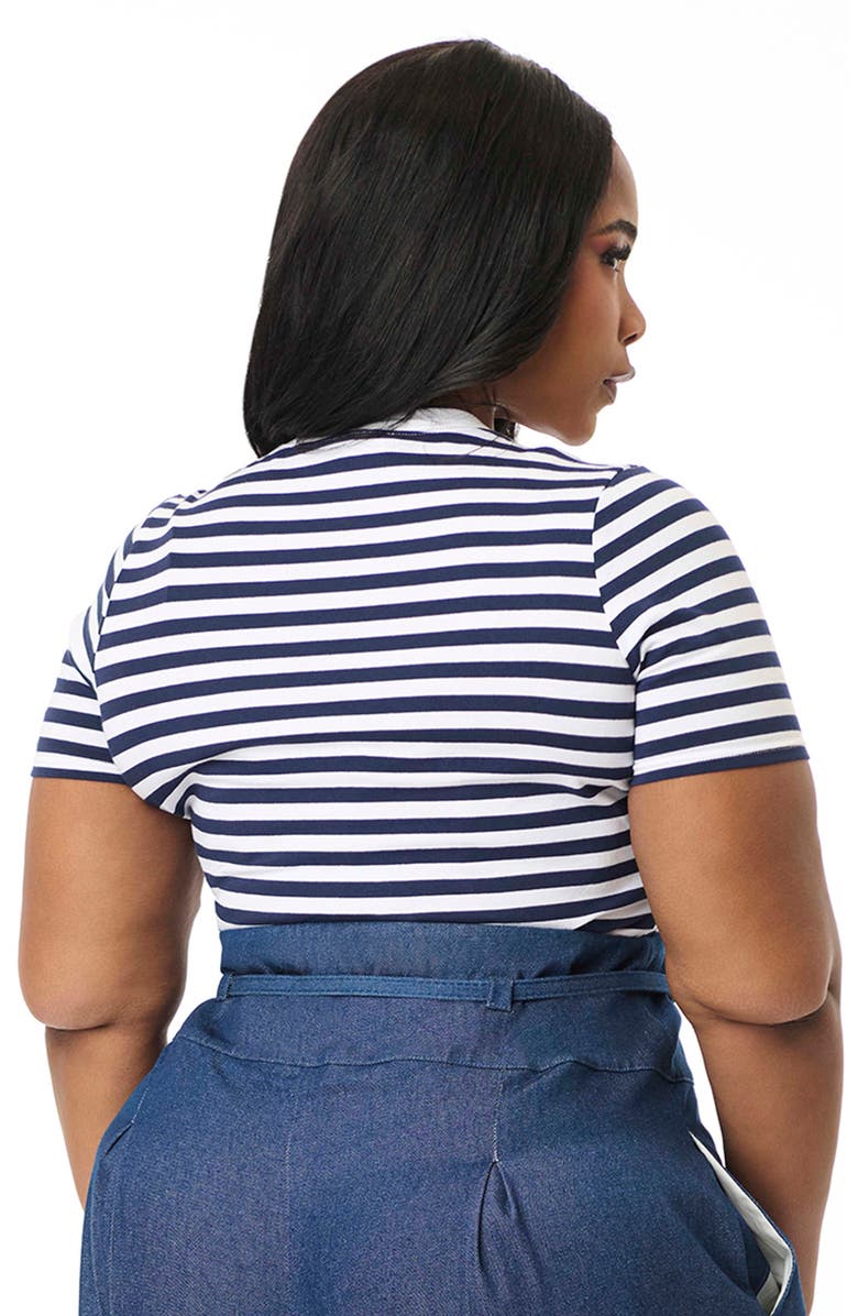 Unique Vintage Plus Size Back To Basics Top, Alternate, color, 