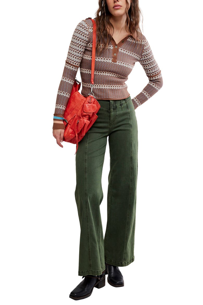 We The Free Level Up Sweater, Alternate, color, BROWN COMBO
