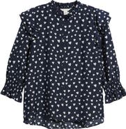 Caslon® Ruffle Print Top