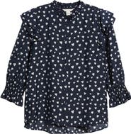 Caslon® Ruffle Print Top