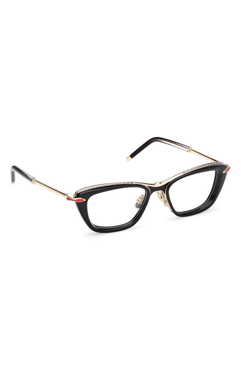 Christian Louboutin 52mm Geometric Optical Glasses, Alternate, color,