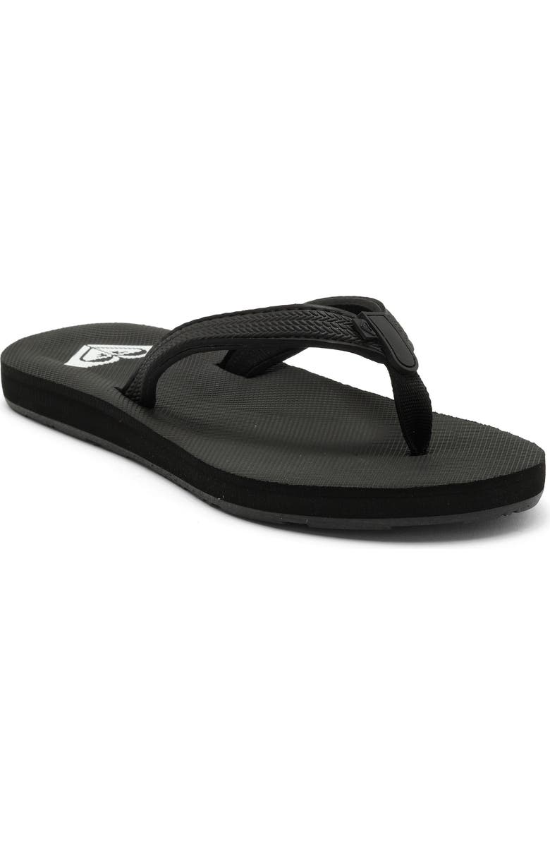 Roxy Porto Flip Flop, Main, color, Black