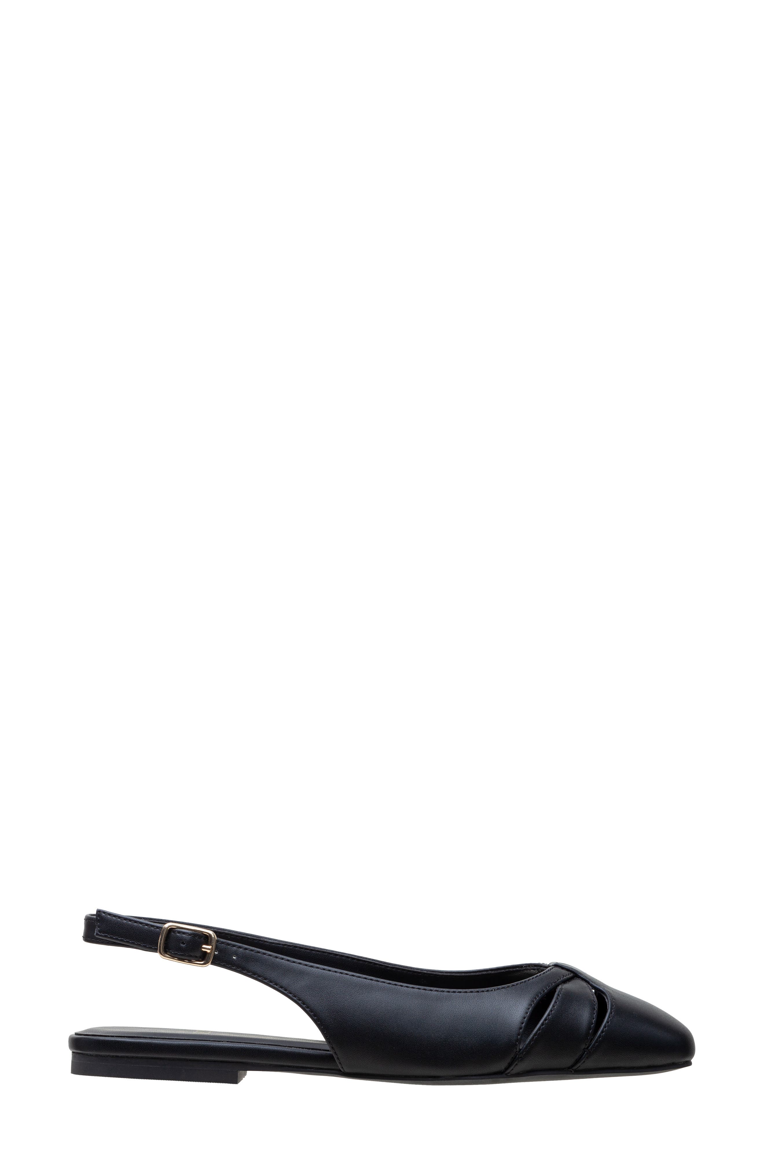 Linea Paolo Deena Slingback Flat, Alternate, color, Black