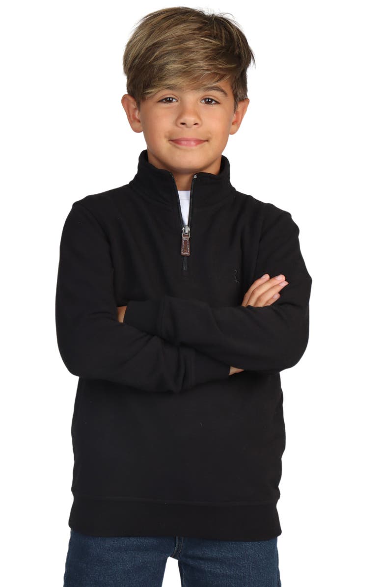 TailorByrd Kids' Sueded Fleece Quarter Zip Pullover, Main, color,