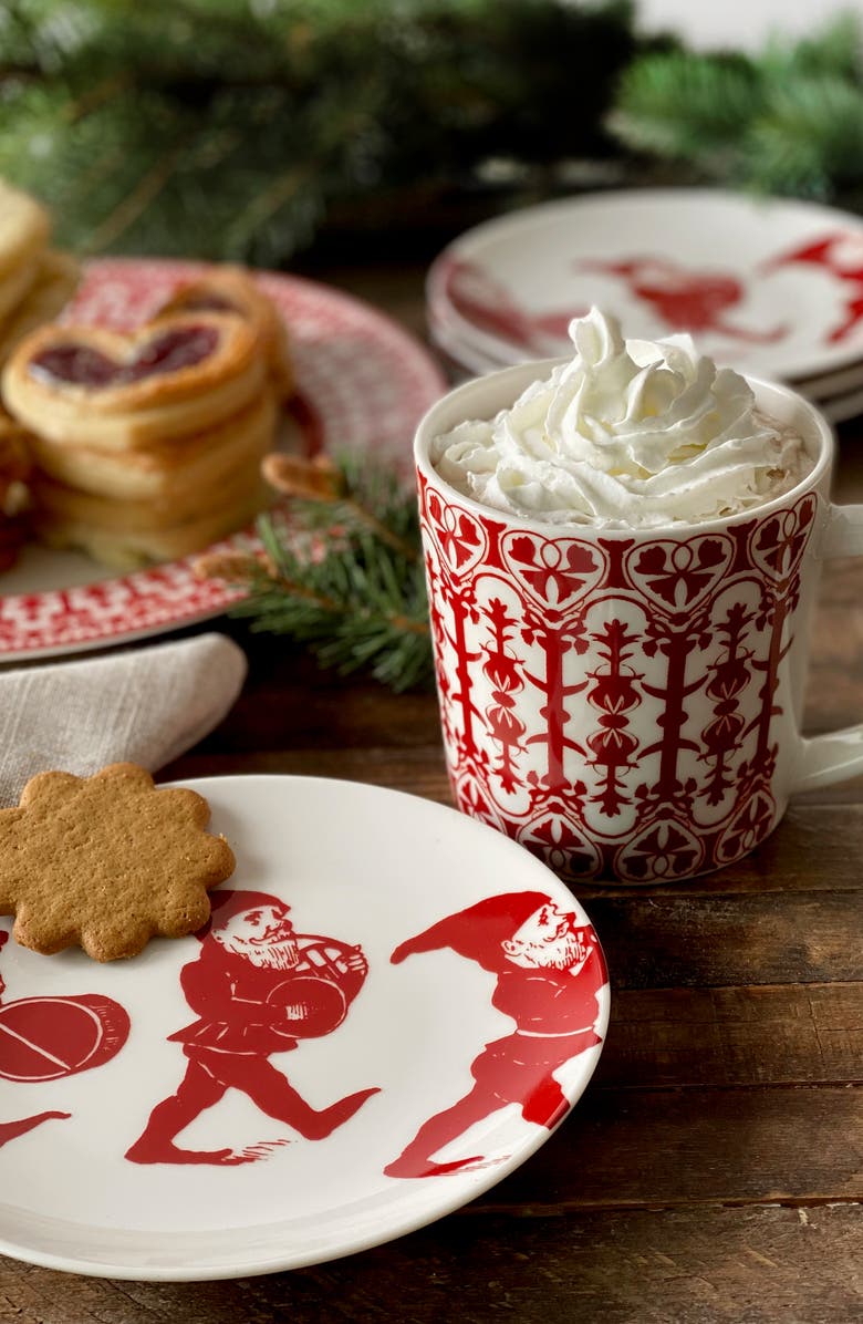 Caskata Casablanca Crimson Mug - Porcelain - Set 4, Alternate, color, Red