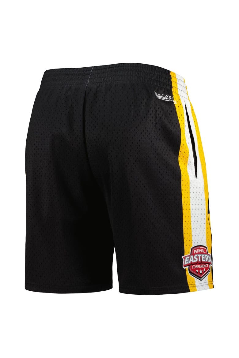 Men's Mitchell & Ness Black Boston Bruins City Collection Mesh Shorts, Alternate, color, Black