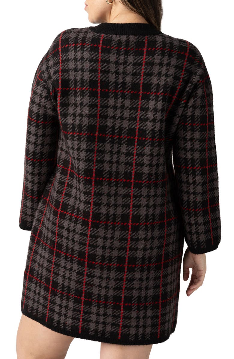 Sanctuary Plaid City Coat, Alternate, color,