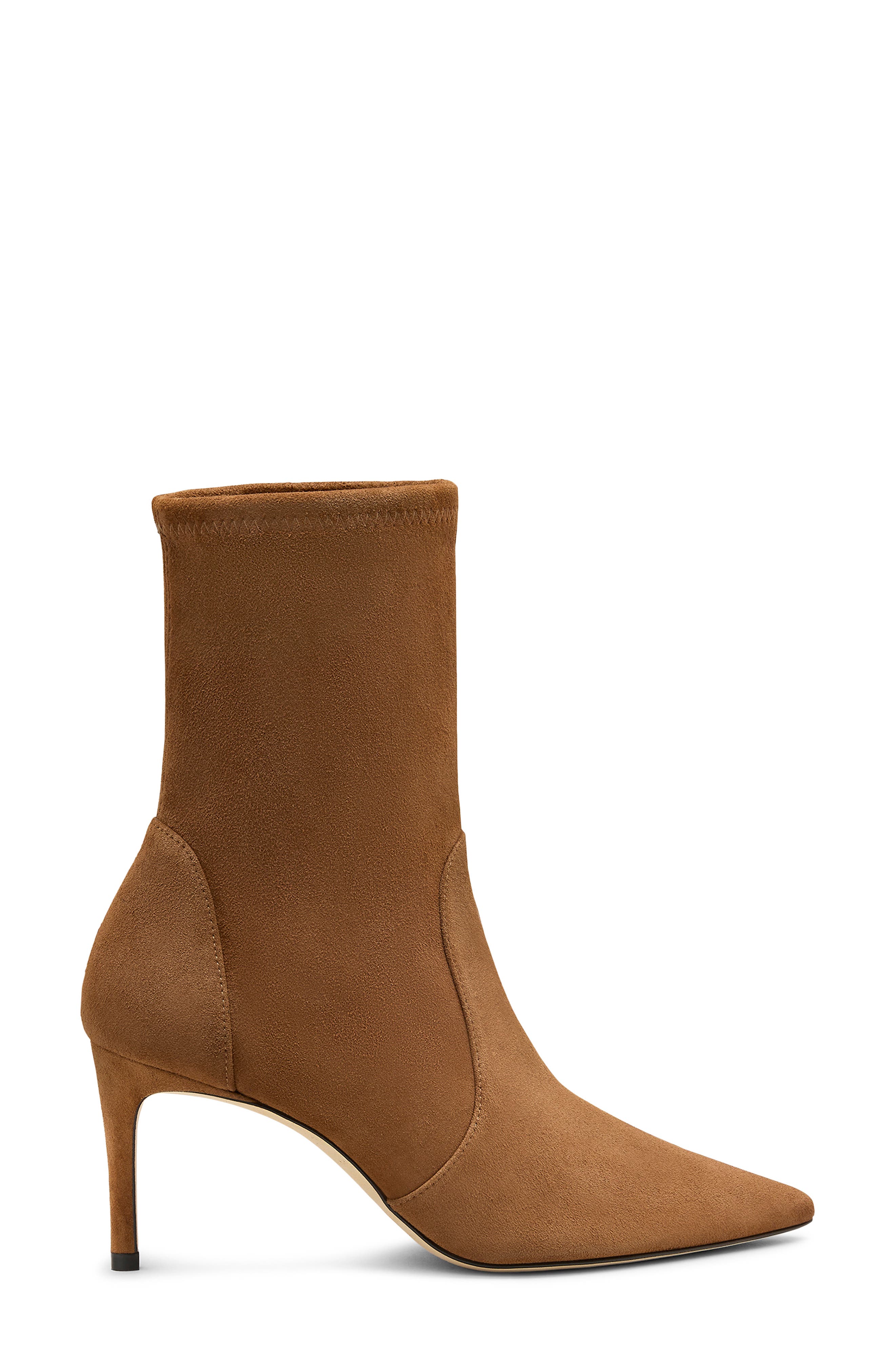 Stuart Pointed Toe Bootie, Alternate, color, TOASTED ALMOND