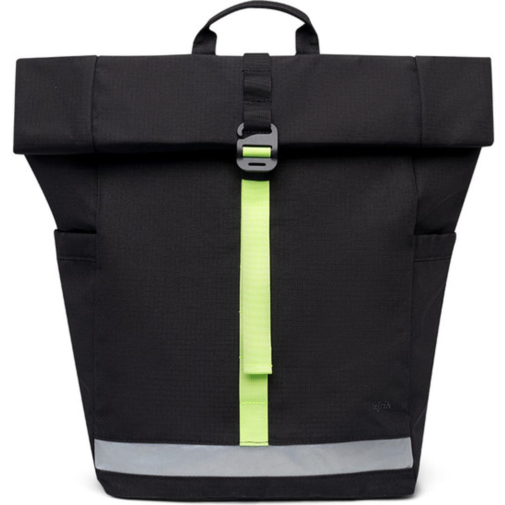 Lefrik Lars Roll Backpack In Black