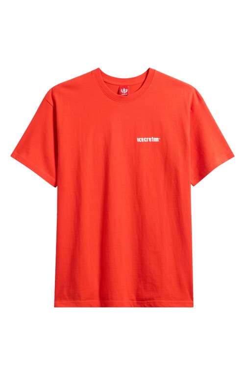 Icecream Eye See Graphic T-shirt In Red