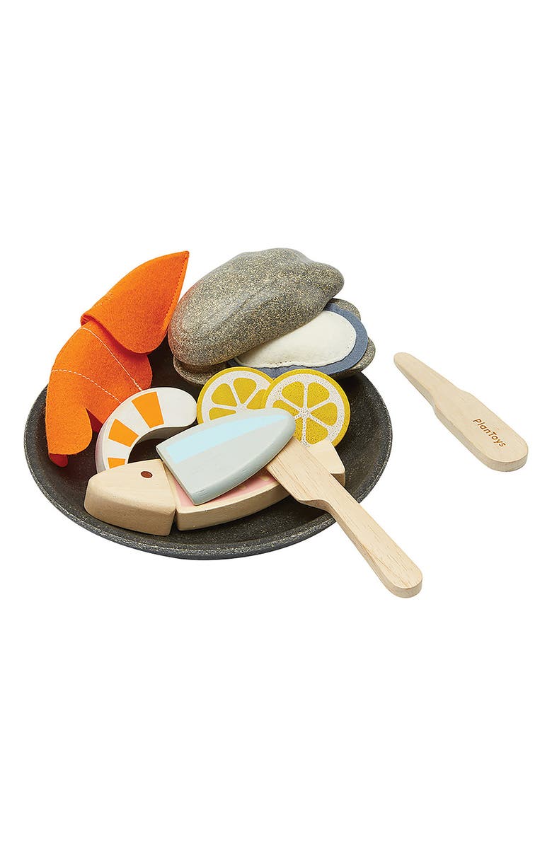PlanToys<sup>®</sup> Seafood Platter Playset, Alternate, color, Assorted